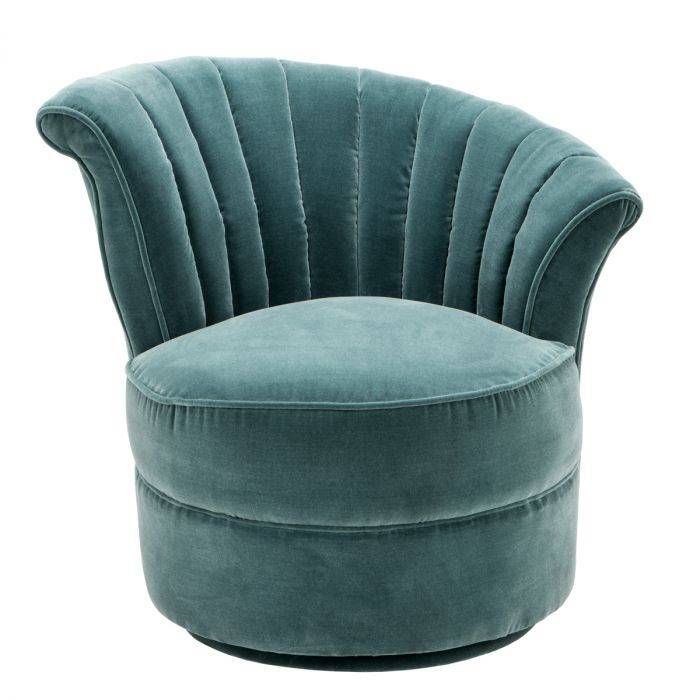 Eichholtz 110197 Chair Aero Right cameron deep turquoise