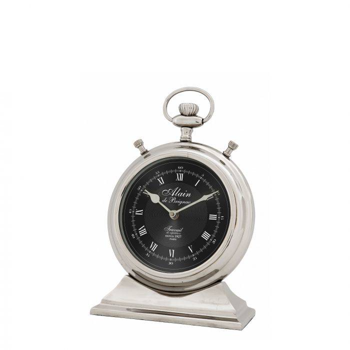 Eichholtz 106597 Clock Alain S nickel finish
