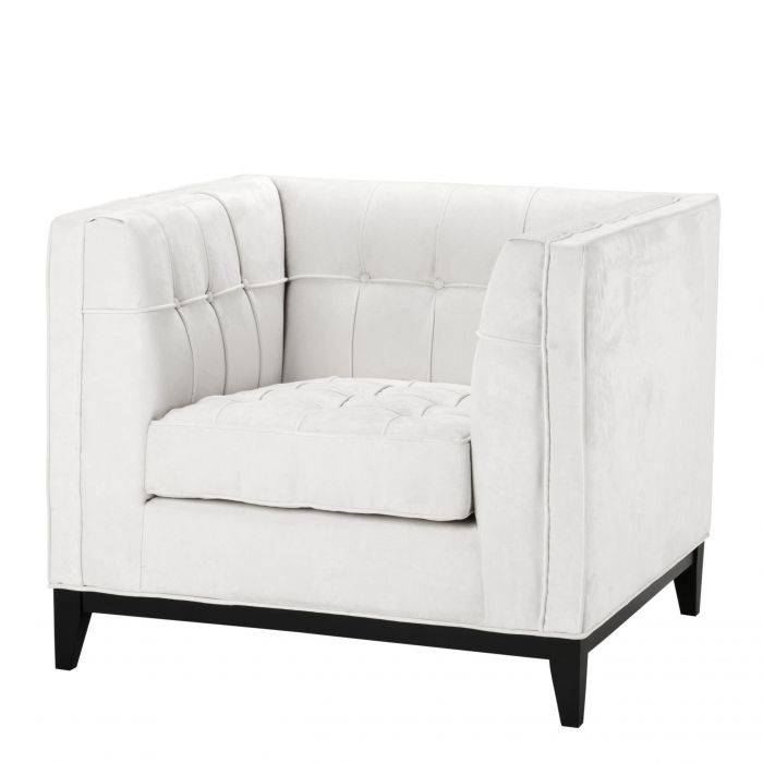 Eichholtz 109077 Chair Aldgate ecru velvet