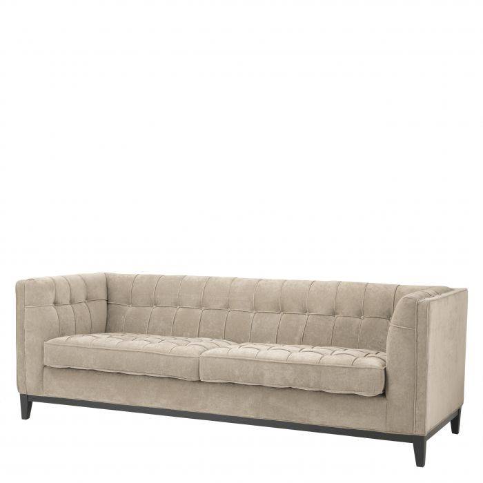 Eichholtz 110192 Sofa Aldgate greige velvet