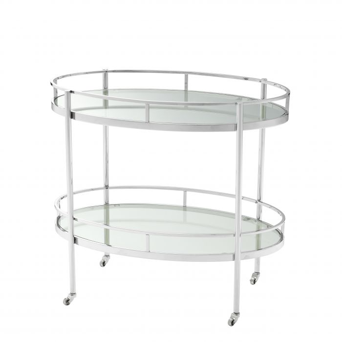 Eichholtz 111240 Trolley Arezzo polished stainless steel