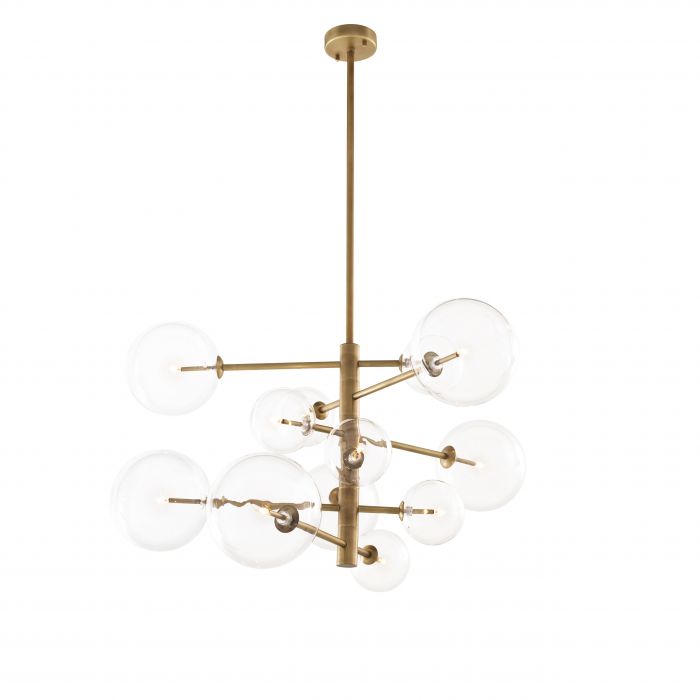 Eichholtz 112077 Chandelier Argento S antique brass finish