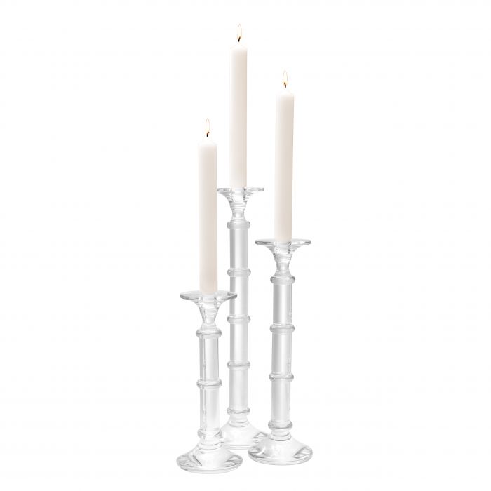 Eichholtz 112349 Candle Holder Aria crystal glass set of 3