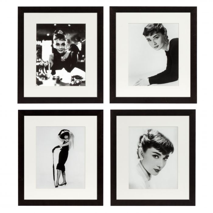 Eichholtz 104162 Prints EC070 Audrey Hepburn set of 4