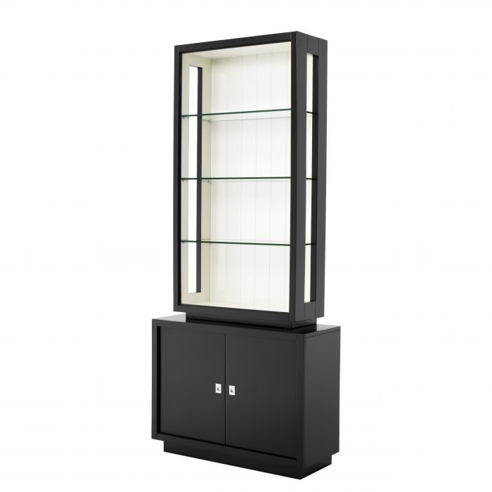 Eichholtz 111109 Cabinet Avenue Montaigne waxed black finish