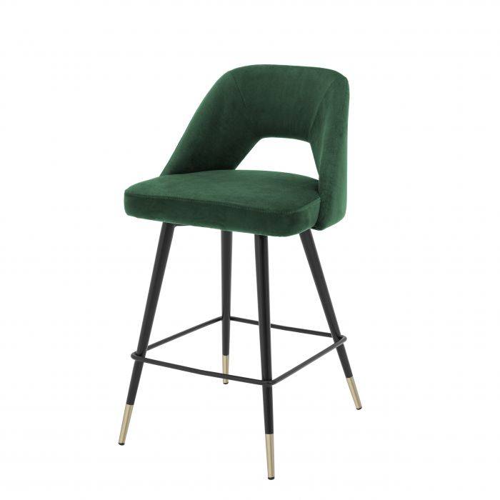 Eichholtz 112055 Counter Stool Avorio roche green velvet