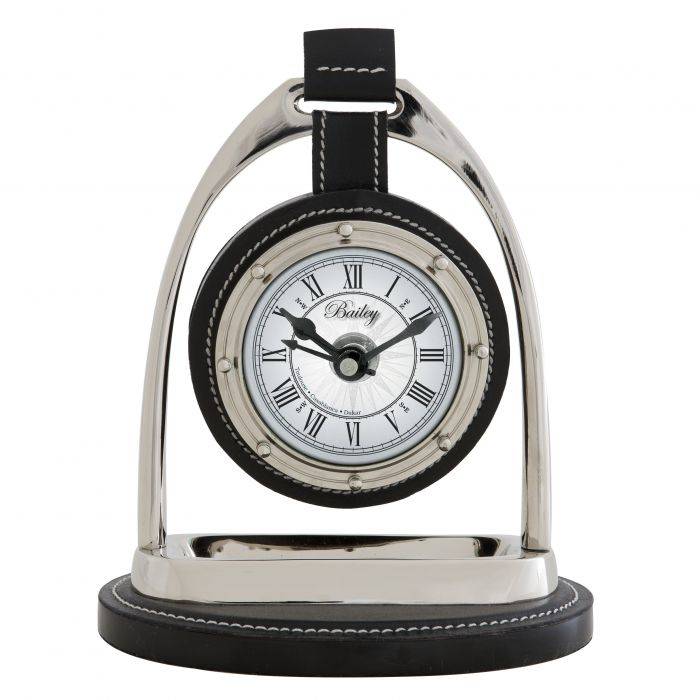 Eichholtz 107024 Clock Bailey Equestrian nickel finish
