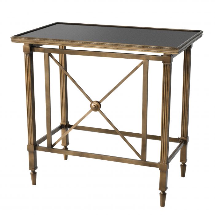 Eichholtz 111348 Side Table Balcony antique brass finish