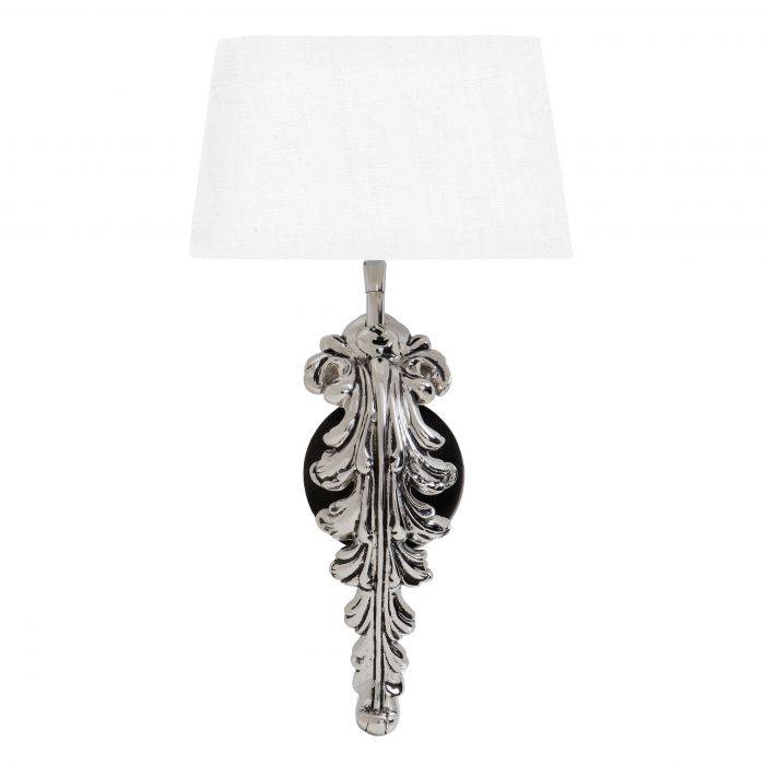 Eichholtz 106617 Wall Lamp Beau Site nickel incl. white shade