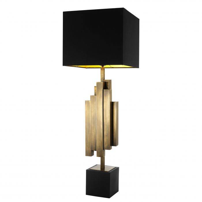 Eichholtz 110340 Table Lamp Beau Rivage vintage brass incl shade 