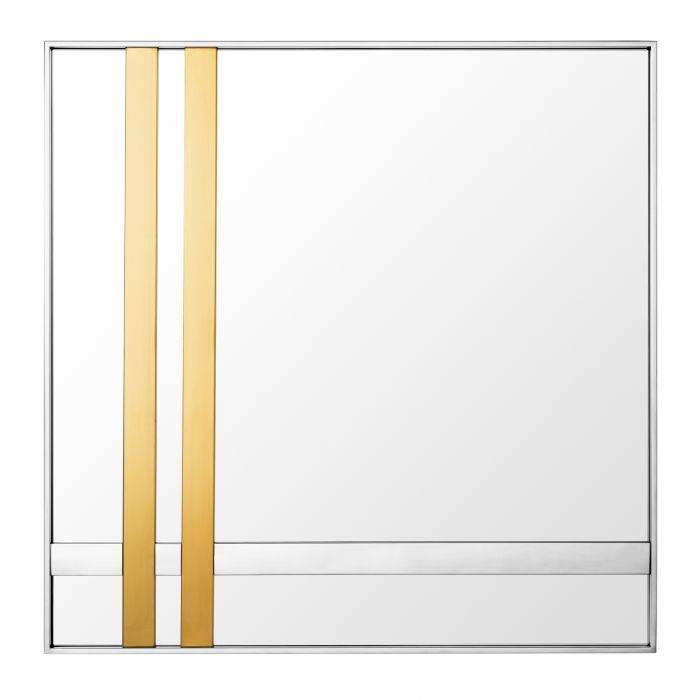 Eichholtz 110672 Mirror Belgo polished ss | gold finish