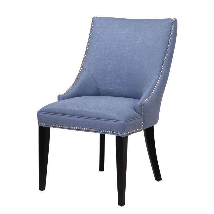 Eichholtz 108103 Dining Chair Bermuda light blue blend/nickel nails