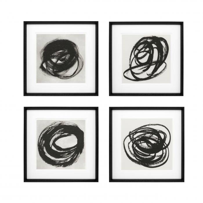 Eichholtz 110126 Prints EC226 Black & White Collection I set of 4