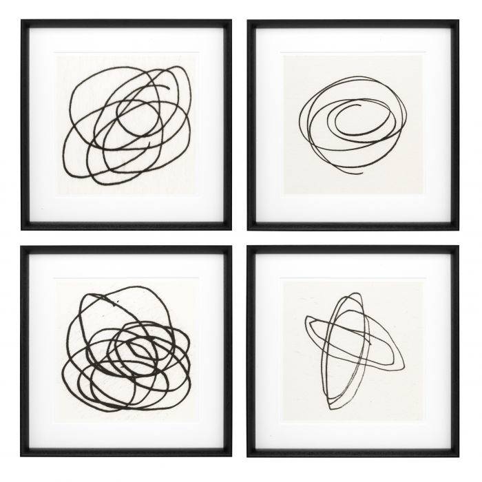 Eichholtz 110127 Prints EC227 Black & White Collection II set of 4