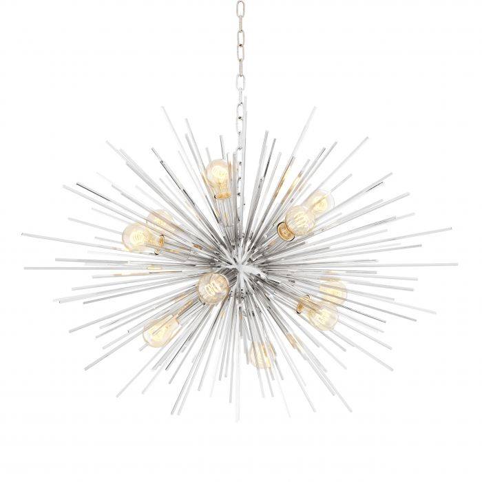 Eichholtz 112383 Chandelier Boivin nickel finish