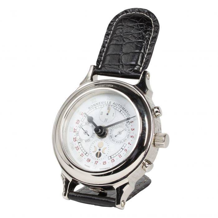 Eichholtz 106399 Clock Bonneville nickel finish