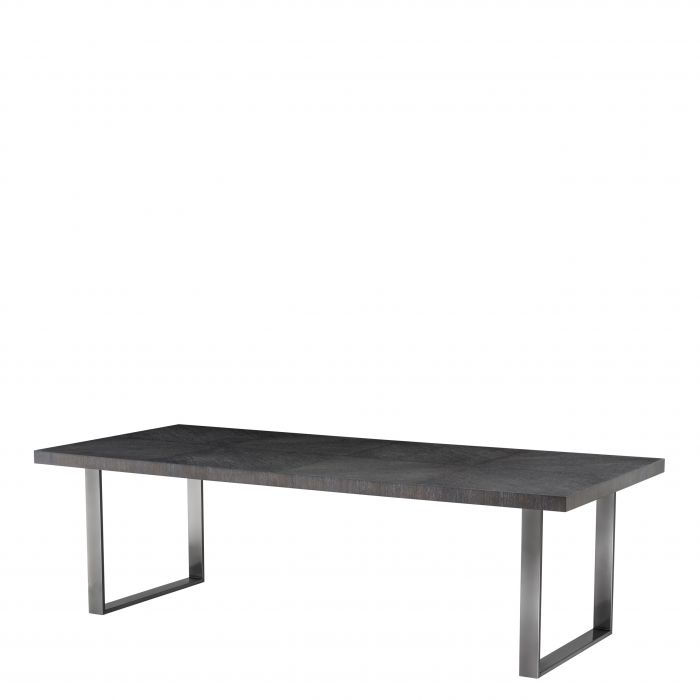 Eichholtz 110609 Dining Table Borghese charcoal grey oak veneer