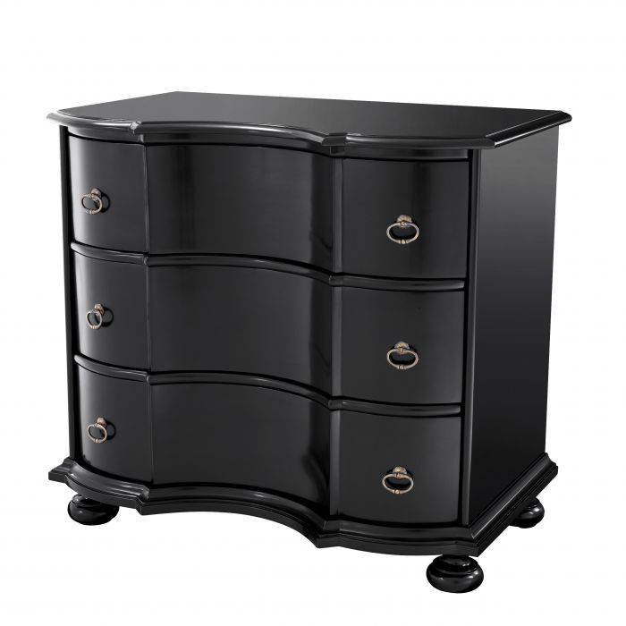 Eichholtz 111110 Chest Boudoir waxed black finish