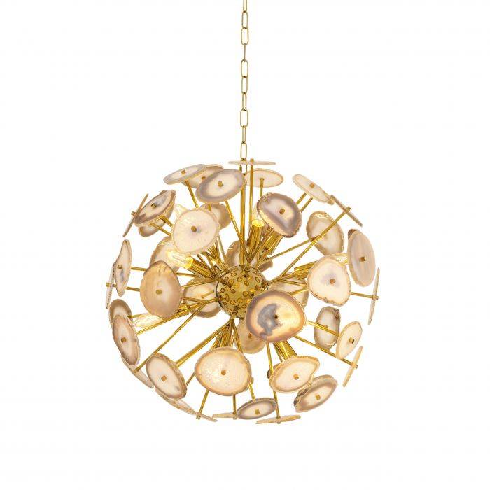 Eichholtz 110579 Chandelier Branquinho S gold finish agate pcs 