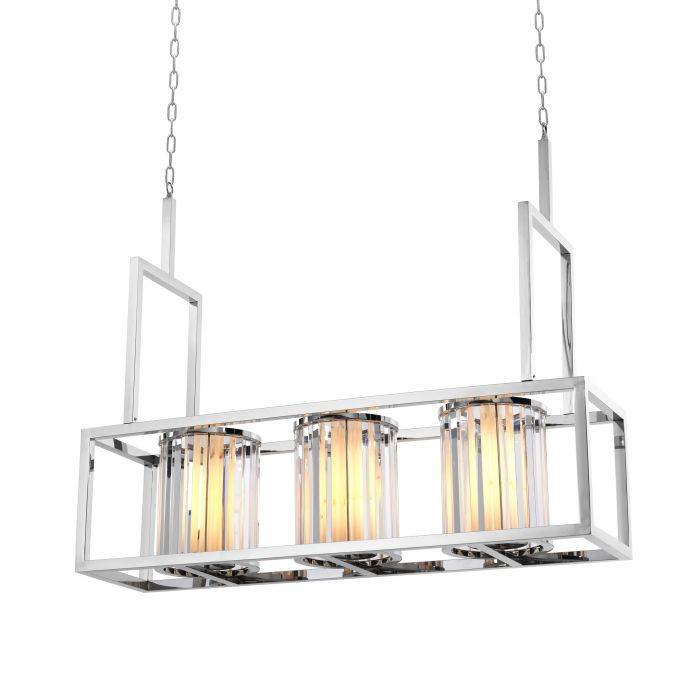 Eichholtz 111370 Chandelier Carducci polished stainless steel