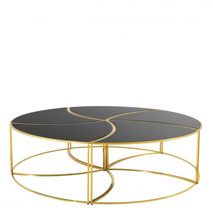 Eichholtz 109879 Coffee Table Carter gold finish set of 5