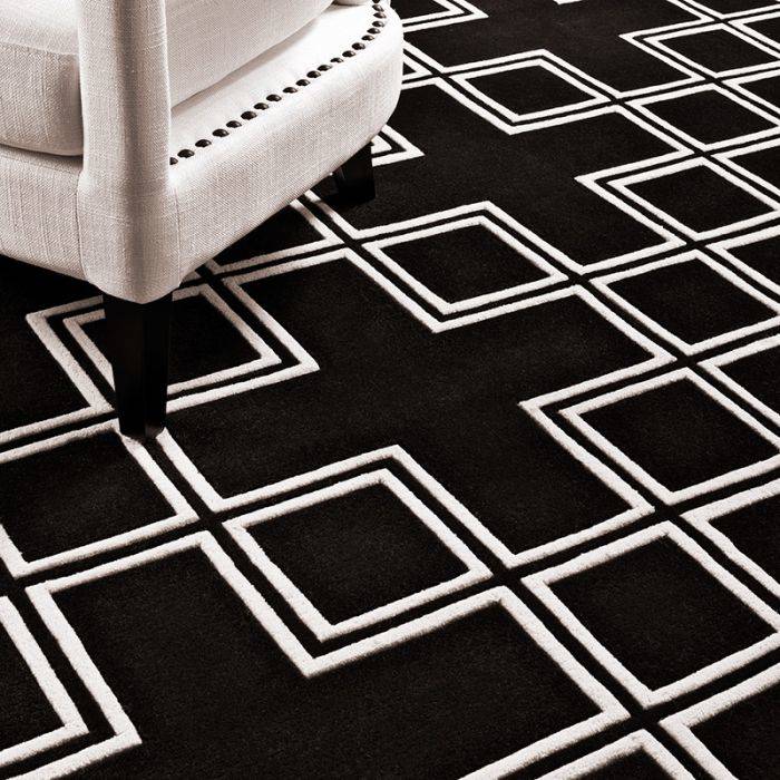 Eichholtz 108525 Carpet Caton black & off-white 300 x 400 cm