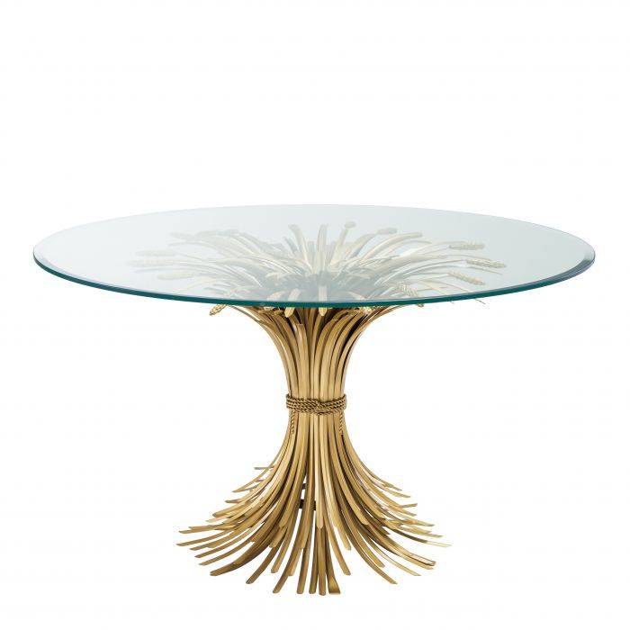 Eichholtz 112128 Centre Table Bonheur ø 130 cm antique gold finish