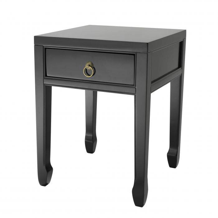 Eichholtz 110028 Side Table Chinese Low waxed black finish
