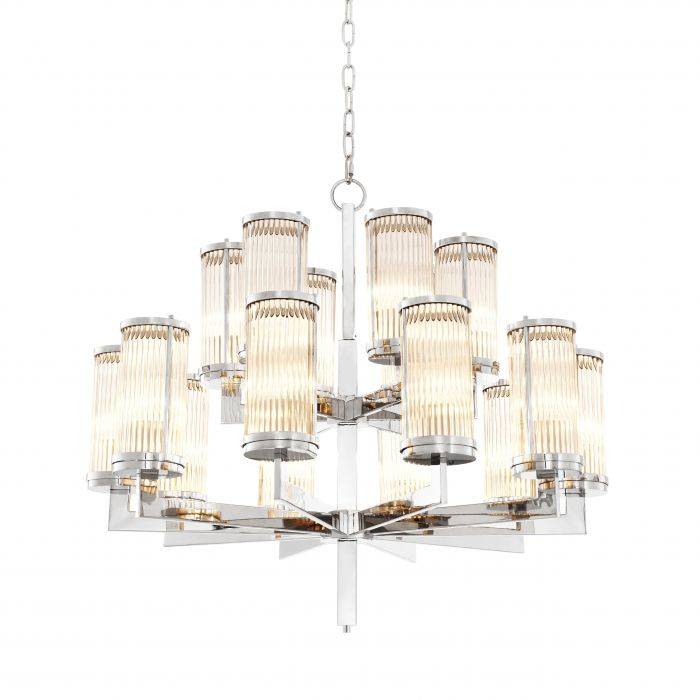 Eichholtz 111655 Chandelier Claridges nickel finish