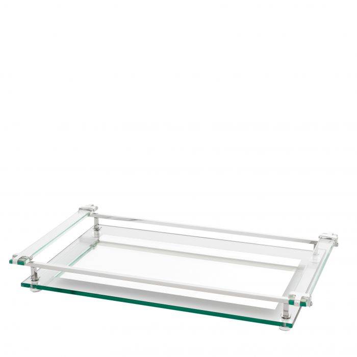 Eichholtz 109260 Tray Clemente 50 x 30 cm nickel finish