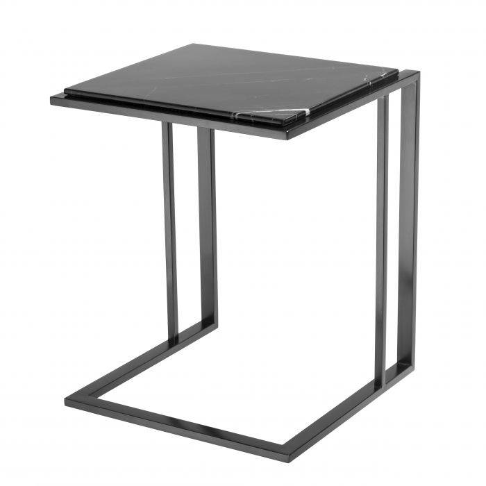 Eichholtz 110414 Side Table Cocktail bronze finish black marble
