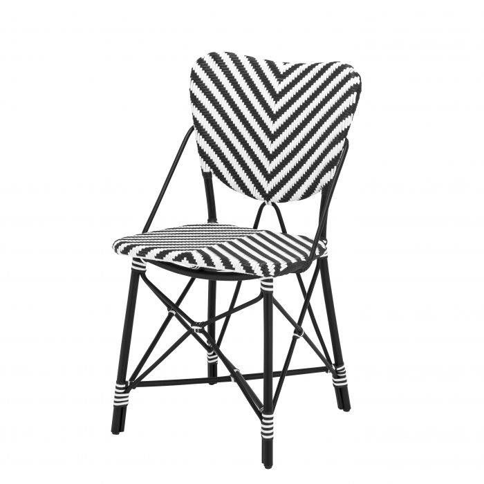 Eichholtz 110595 Chair Colony black and white 