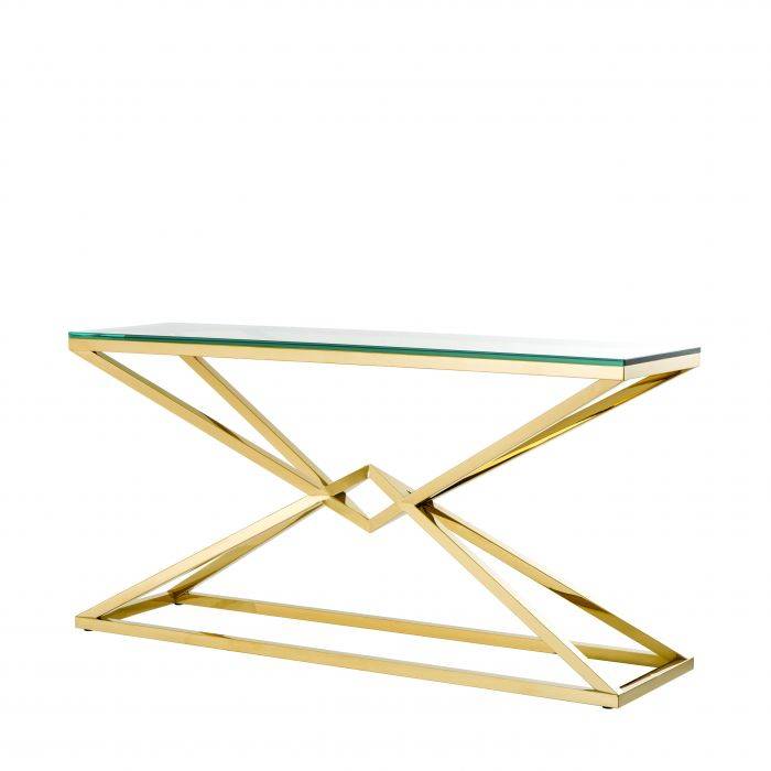 Eichholtz 109874 Console Table Connor 150 x 40 x H.74 cm gold fin