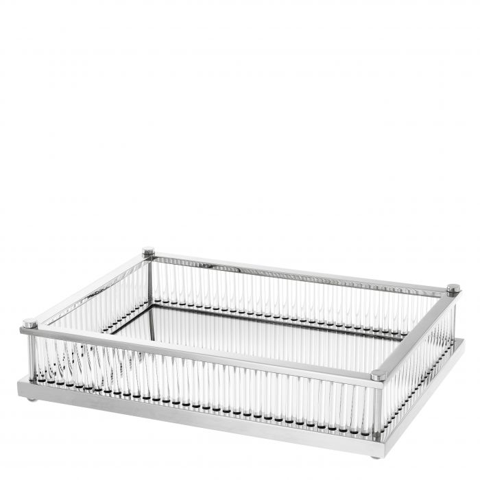 Eichholtz 111642 Tray Cora rectangular nickel finish