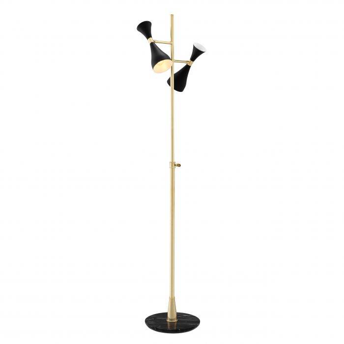 Eichholtz 111797 Floor Lamp Cordero polished brass black finish