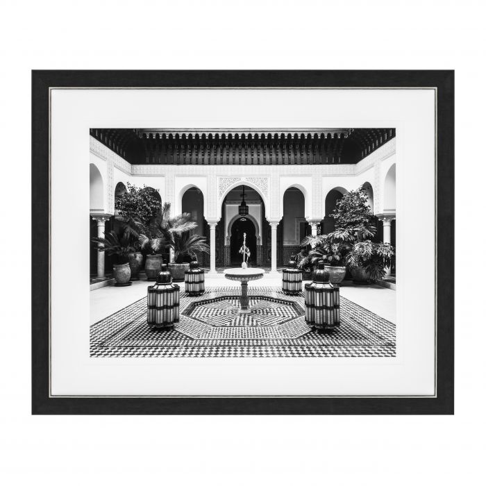 Eichholtz 110870 Print EC250 Courtyard with fountain Marrakech