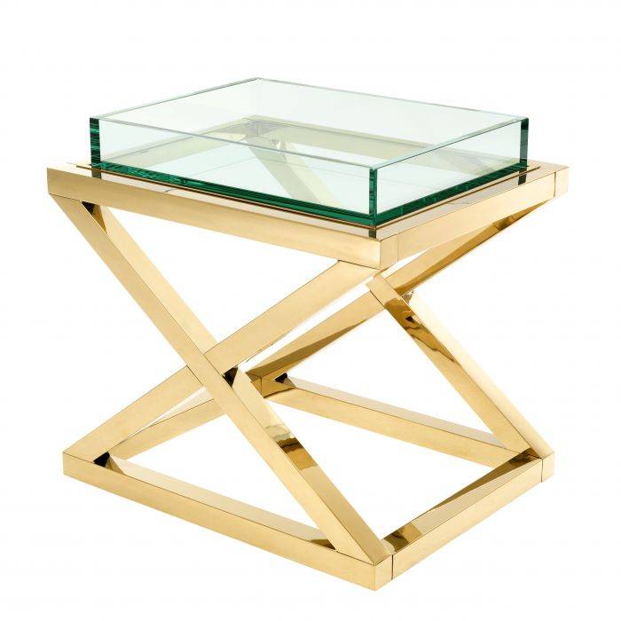 Eichholtz 112393 Side Table Curtis gold finish