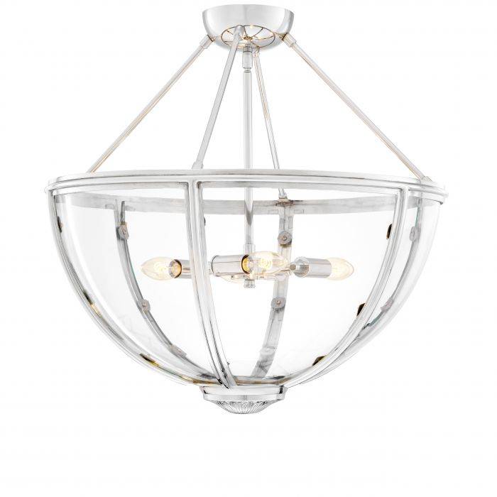 Eichholtz 111858 Ceiling Lamp Deveraux nickel finish