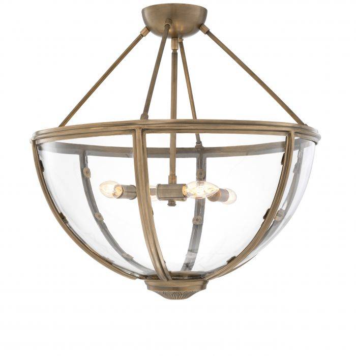 Eichholtz 112232 Ceiling Lamp Deveraux antique brass finish