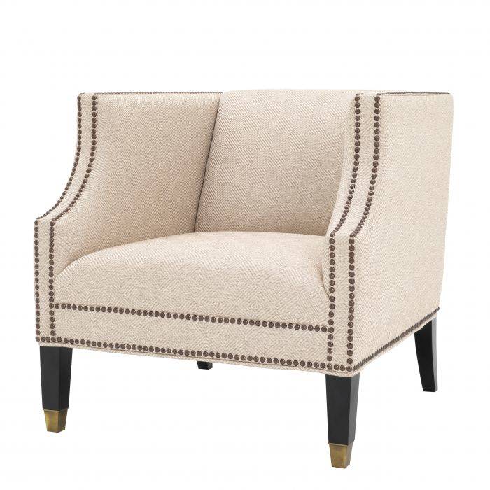 Eichholtz 111729 Chair Doheny carreaux sand