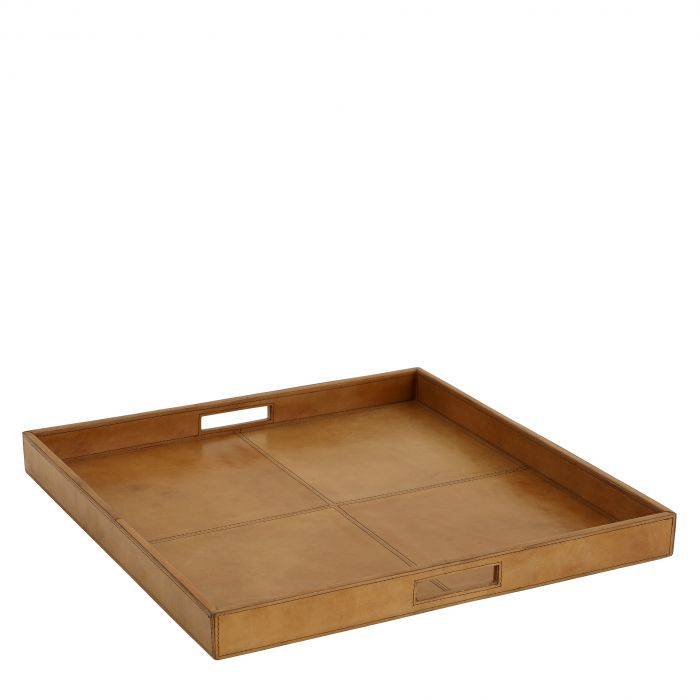 Eichholtz 106206 Tray Dolce tan leather