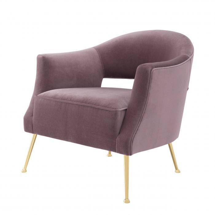 Eichholtz 111772 Chair Domaine lilac velvet