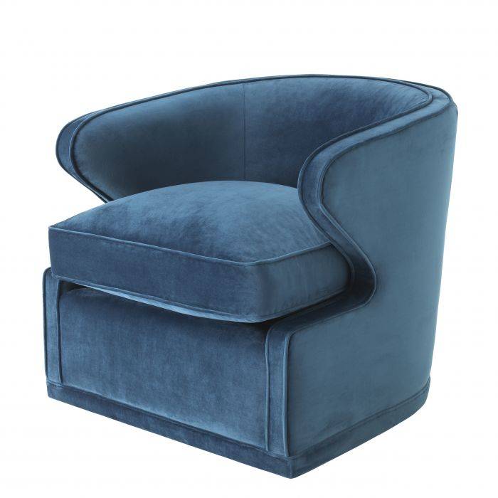 Eichholtz 111504 Chair Dorset roche blue velvet