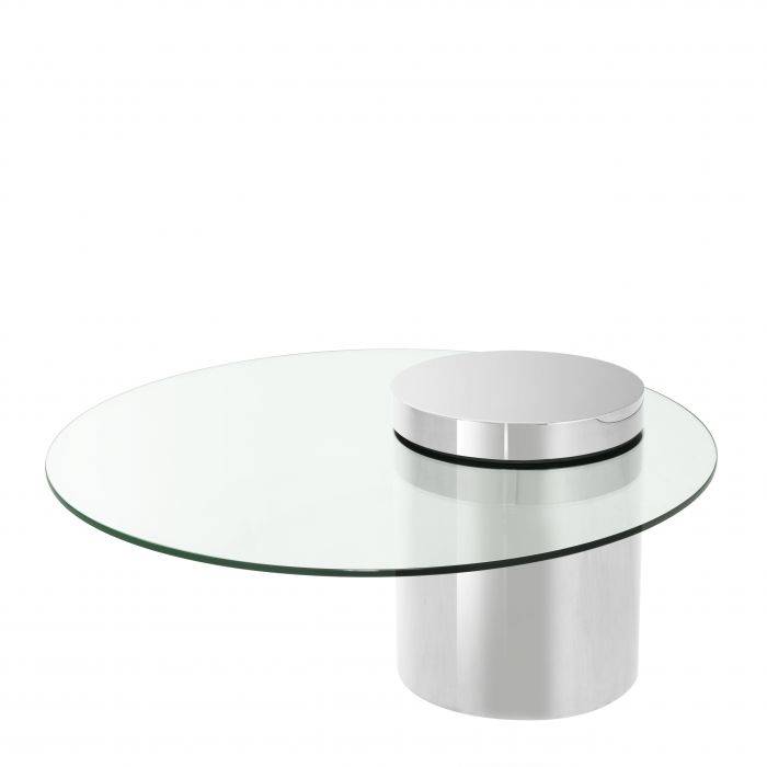 Eichholtz 111432 Coffee Table Equilibre polished stainless steel