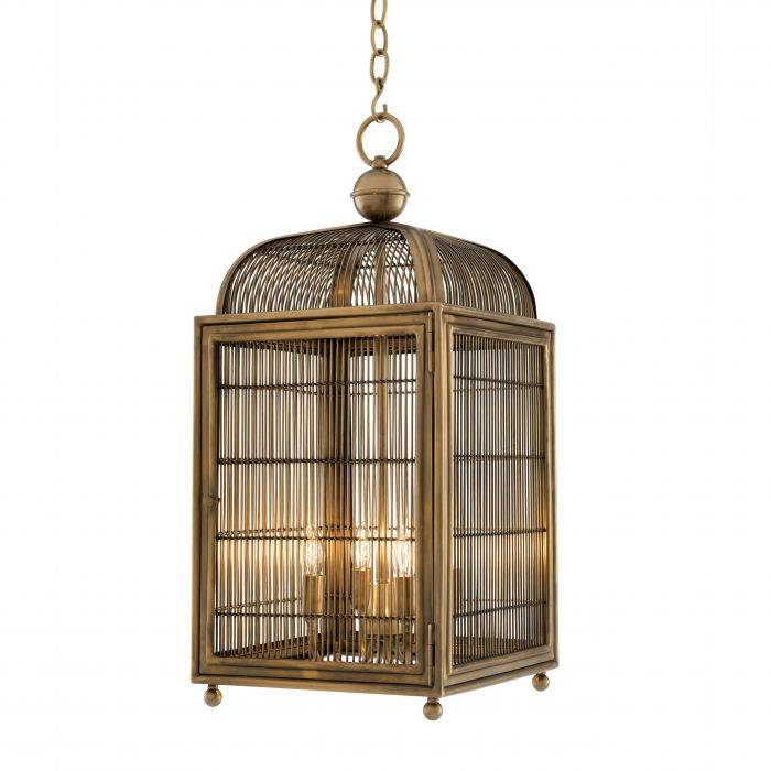 Eichholtz 110958 Lantern Falcon antique brass finish 