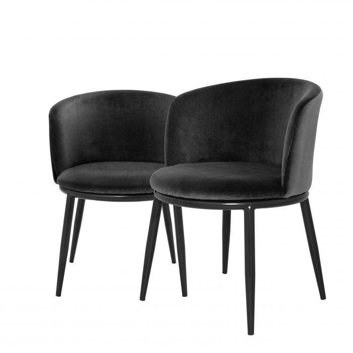 Eichholtz 111998 Dining Chair Filmore cameron black set of 2