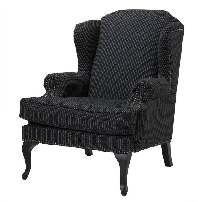 Eichholtz 108102 Chair Frank Sinatra pinstripe b/w