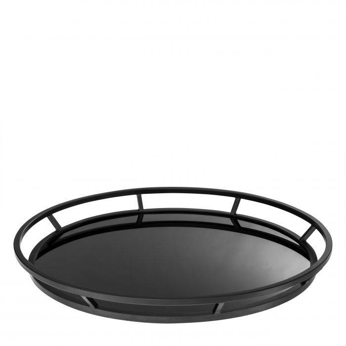 Eichholtz 110521 Tray Gaia black finish round