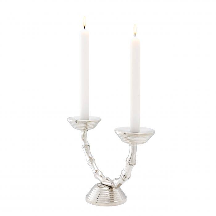 Eichholtz 111101 Candle Holder Gallions Double nickel finish