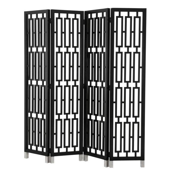 Eichholtz 109436 Folding Screen Geometric black finish